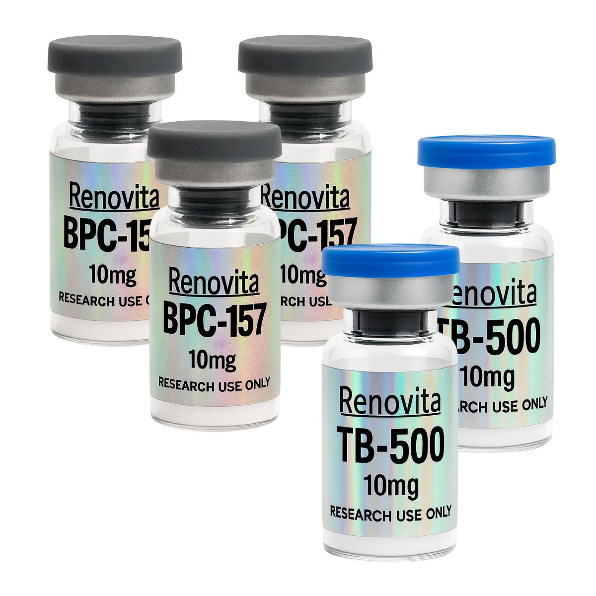 Wolverine Pack - Qty 3: BP-157 (10mg) + Qty 2: TB500 (10mg) (RESEARCH USE ONLY)