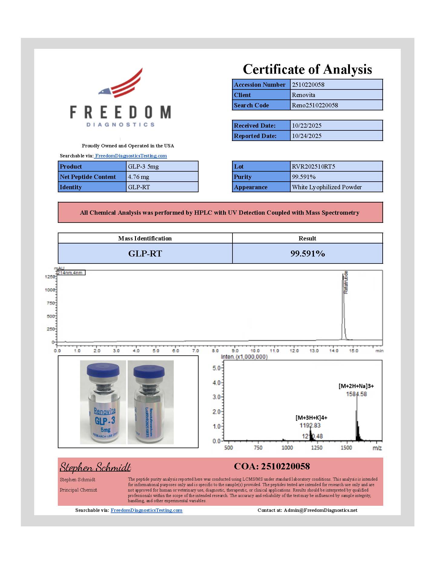 GLP-3 (Retatrutide) - 5mg (RESEARCH USE ONLY) - Image 2