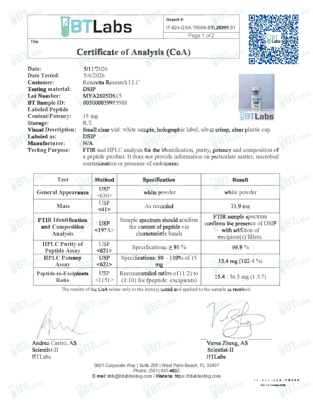 DSIP-15mg (RESEARCH USE ONLY) - Image 2